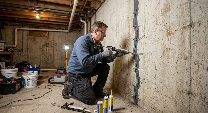 Basement Crack Repair in Clayton, NC