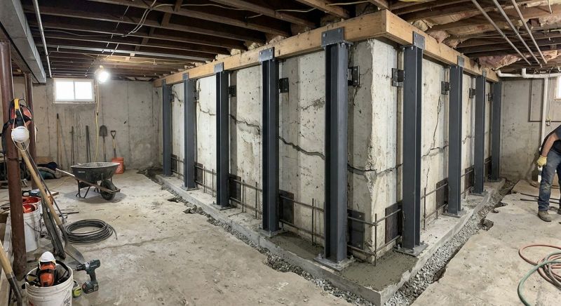 Basement Stabilization in Clayton, NC