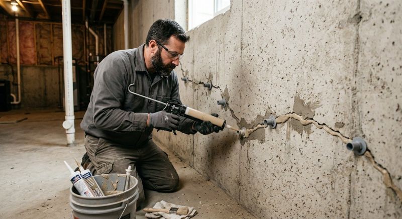 Cracked Foundation Repair in Angier, NC