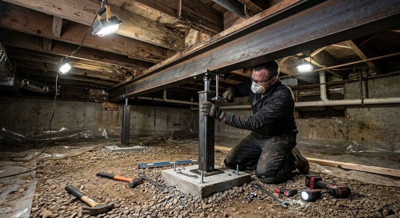 Crawlspace Structural Repair in Clayton, NC