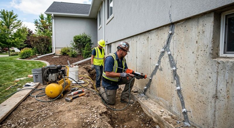 Foundation Crack Repair in Apex, NC