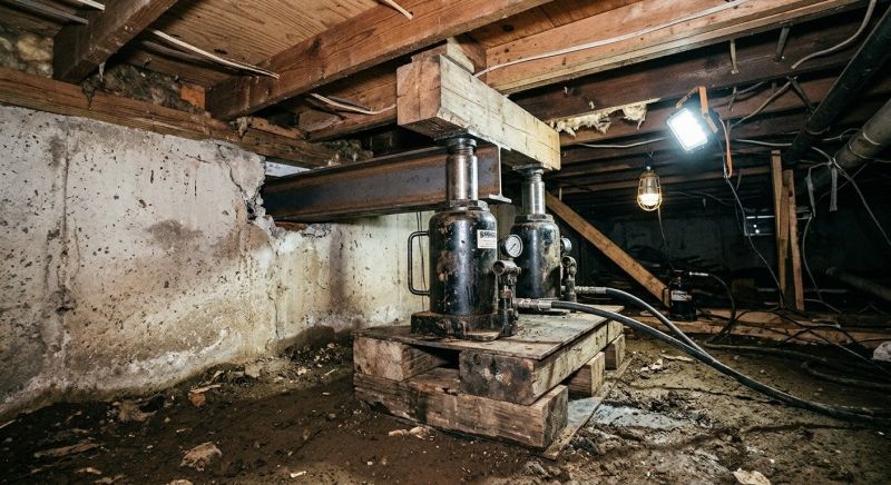 Foundation Jacking in Holly Springs, NC