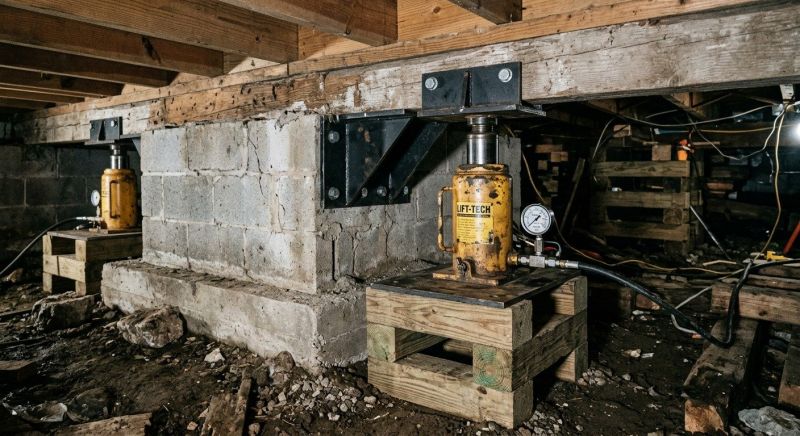 Foundation Jacking in Johnston County, NC