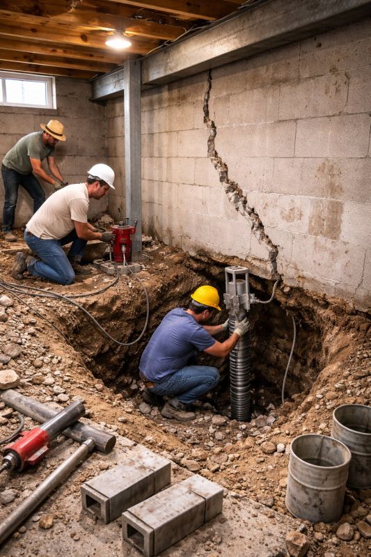 Foundation Structural Repair in Wake Forest, NC