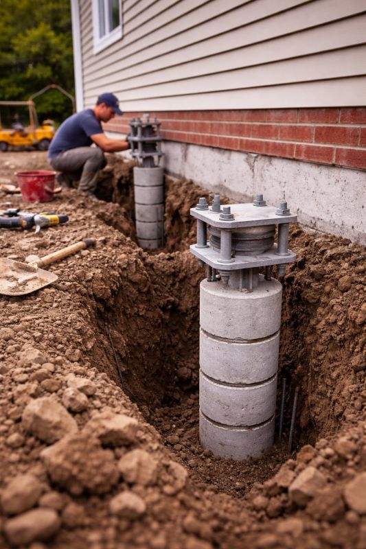 Helical Piers Installation in Clayton, NC