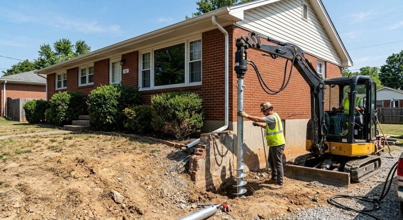 Helical Pile Installation in Clayton, NC