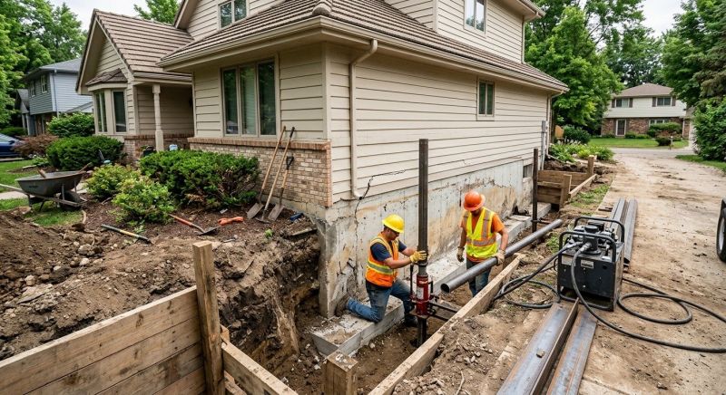 House Foundation Repair in Wake Forest, NC