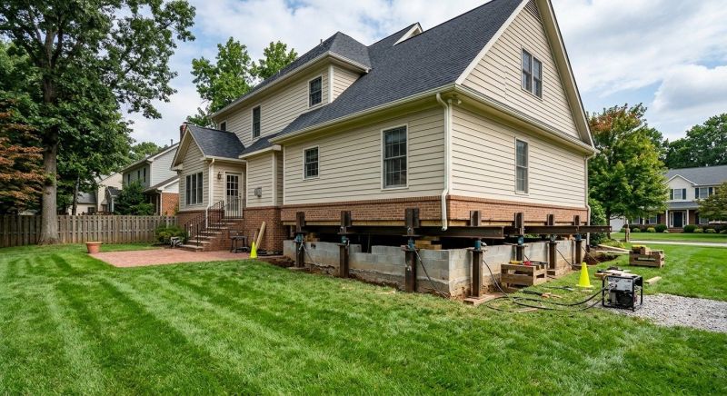 Settling Foundation Service in Holly Springs, NC