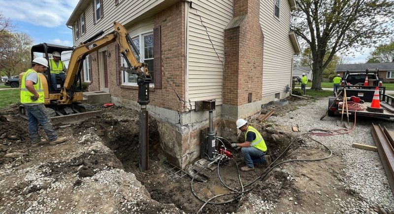 Sinking Foundation Repair in Apex, NC