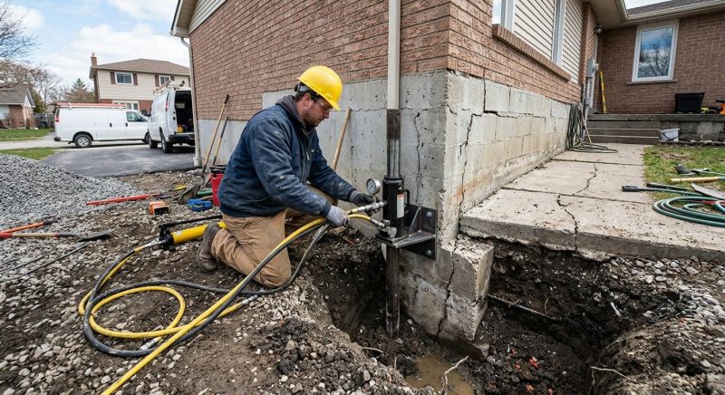 Sinking Foundation Repair in Fuquay Varina, NC
