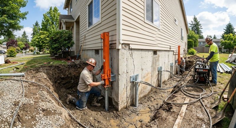 Sinking Foundation Repair in Fuquay Varina, NC